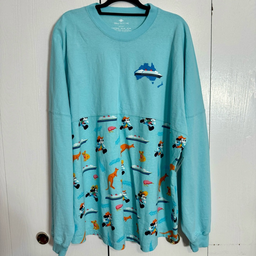 NWT. Disney Cruise Line Australia Spirit Jersey XXL. Approx. 30”armpit to armpit